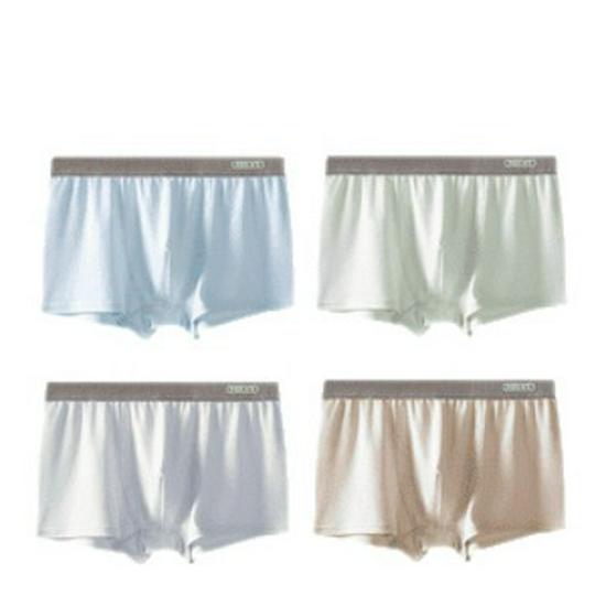 Дышащее нижнее белье из шелка тутового дерева медицинского класса с травами для мальчиков - Летний ледяной шелк для подростков