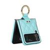 Роскошный кожаный чехол для Samsung Galaxy Z Flip 4 Armor Ring Band Чехол для телефона Samsung Galaxy Z Flip 4 Z 5G Чехол Противоударный защитный чехол