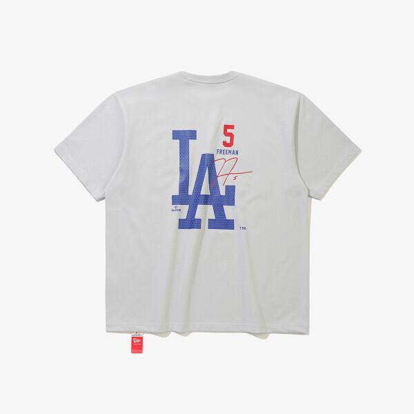New Era Футболка с подписью Mlb La Dodgers Командный серый 15147526