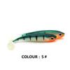5PCS Silicone T-tail Soft Bait Artificial Biomimetic Fish Bait Swimbait Paddle Tail Swimbaits  Pike
