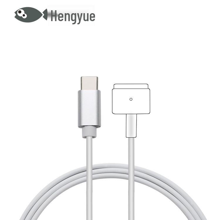 USB-C To MagSafe 2/3 Magnetic Laptop Charging Cable with T-Head for Fast PD Charging