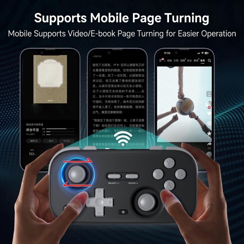 Мини-геймпад с джойстиками на эффекте Холла Протестирован для платформ NS PC Компактный корпус Идеально подходит для путешествий и игр на открытом воздухе