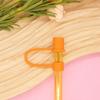 10pcs 10mm Dustproof Plug Silicone Straw Sleeve Simple Straw Cover  Drinking Straws