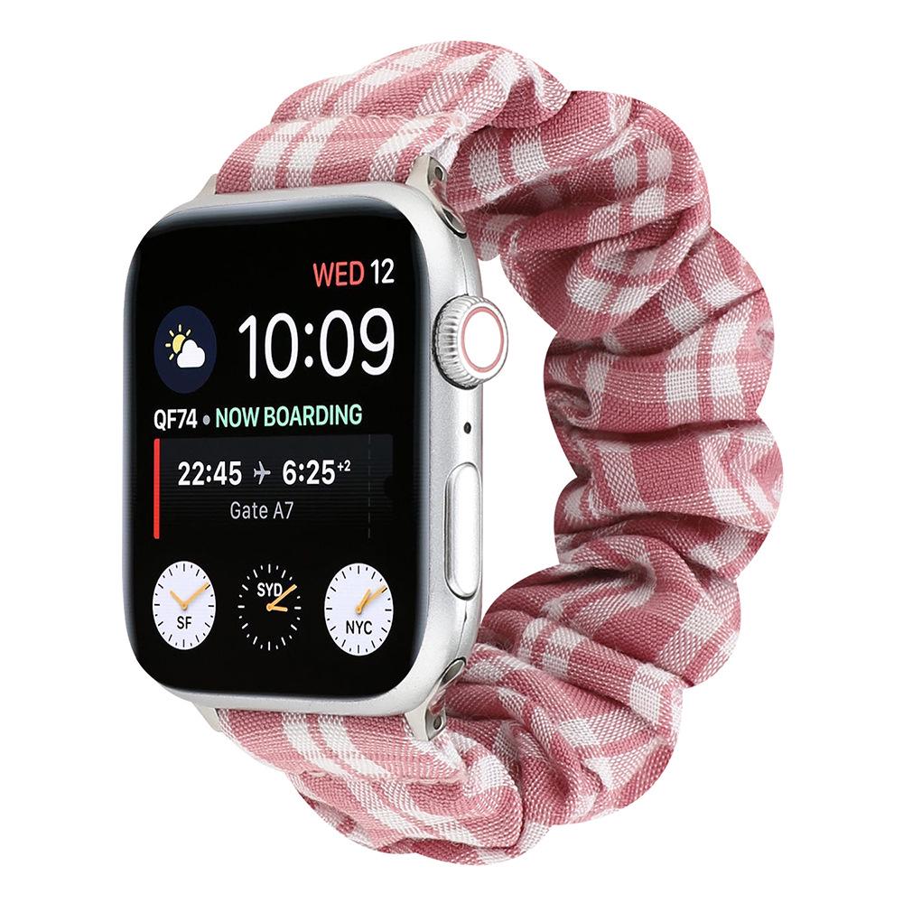 Совместимый ремешок-скранчи для Apple Watch для Series 8/7/6/5/4/3/2/SE - Эластичный браслет-кольцо в виде кишечника