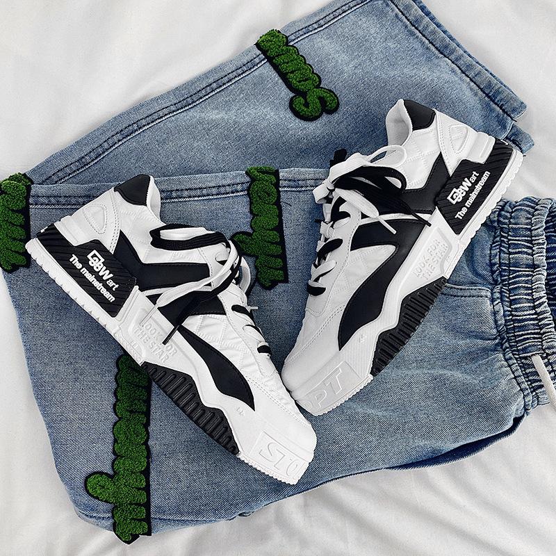 Designer Men Casual Shoes Spring Platform Sneakers for Men Lightweight Walking Shoes Trendy Male Jogging Vulcanized Shoes