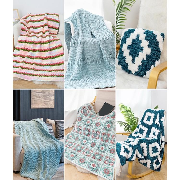 100 г Пряжа для вязания крючком Пряжа для вязания крючком 87,5 ярда Пряжа для детского одеяла для вязания спицами и крючком Одеяло 6 мм Ширина Мягкая пряжа для вязания