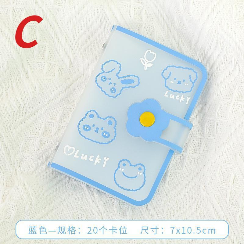 Mini Photo Album 20 Pockets 3 Inch PVC Photocard Holder Women ID Credit Card Binder Desk Accessories Organizer