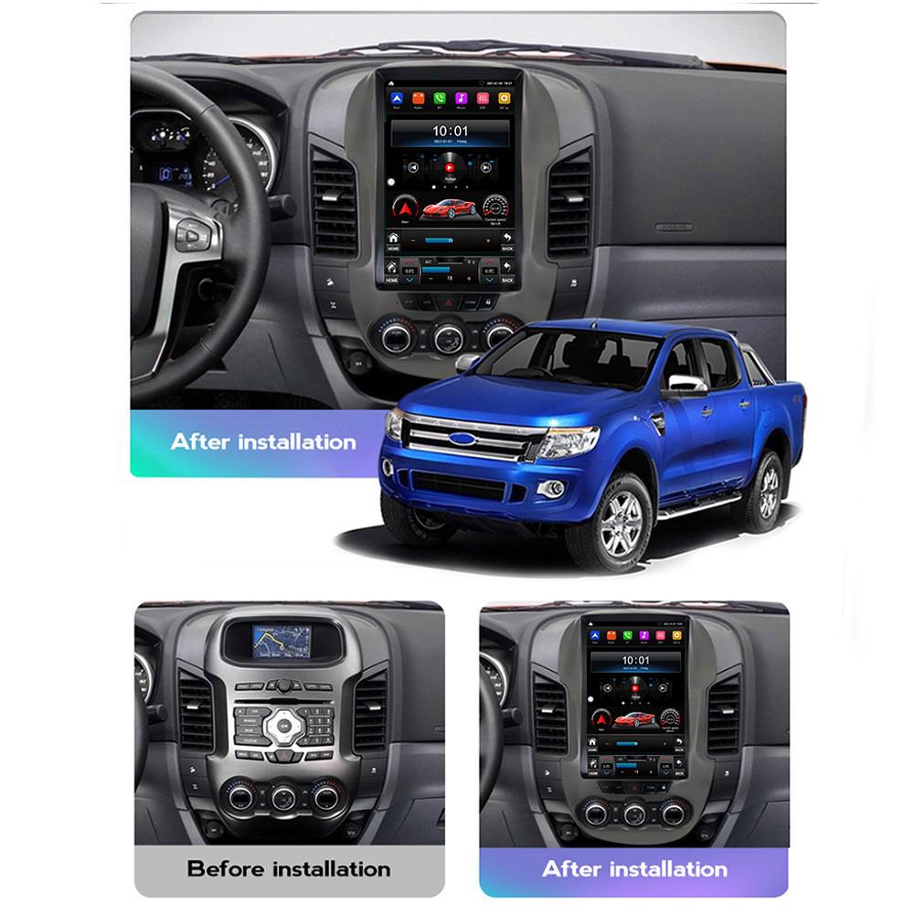 Ford Ranger Android Вертикальный Экран GPS Навигация с HD Камерой Заднего Вида и CarPlay