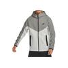 Мужская толстовка с капюшоном на молнии Sportswear Tech Fleece Windrunner Светло-серебристый Темно-серый меланж Черный FB7922-014