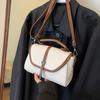 Autumn New Retro Fashion Contrasting Color Flip Bag Portable Shoulder Oblique Span Women's Bag