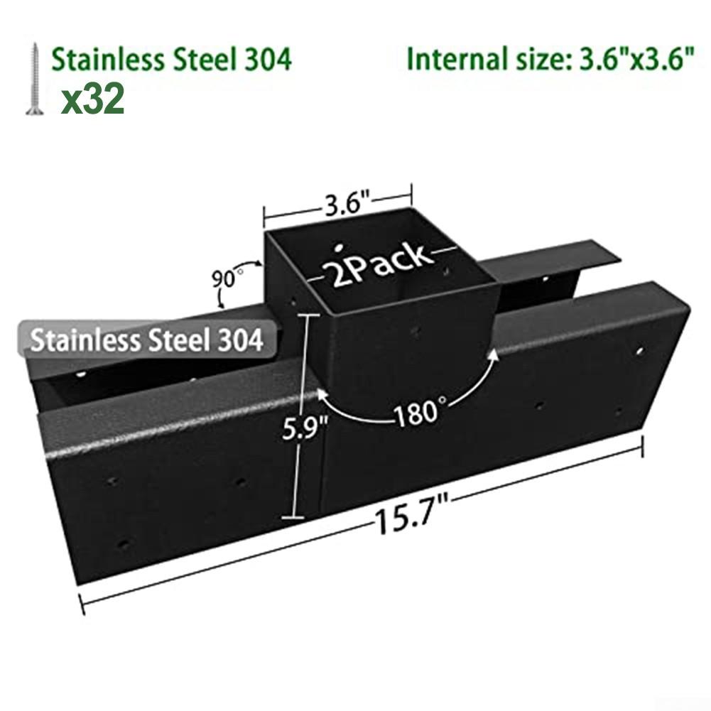 И эстетические угловые кронштейны для перголы, плоский угол