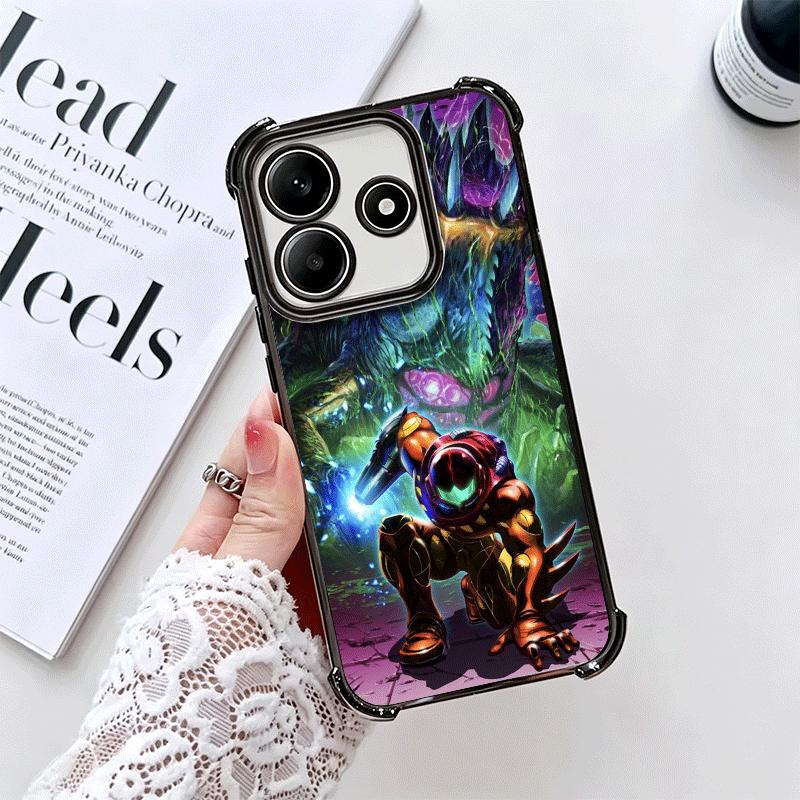 M-Metroids Soft Phone Case For Xiaomi Redmi Note 14 15 Pro Plus 13 12 11S 11T 5G 10 9S 9 Plating Anti-Fall Fundas
