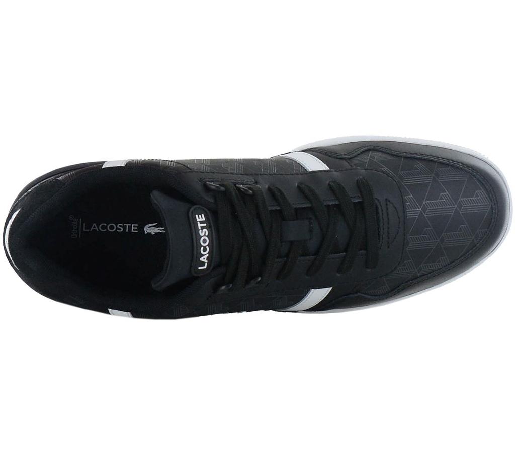 Lacoste T-Clip Leather - Мужские кроссовки Кожаные черные 747SMA0068312 ОРИГИНАЛ