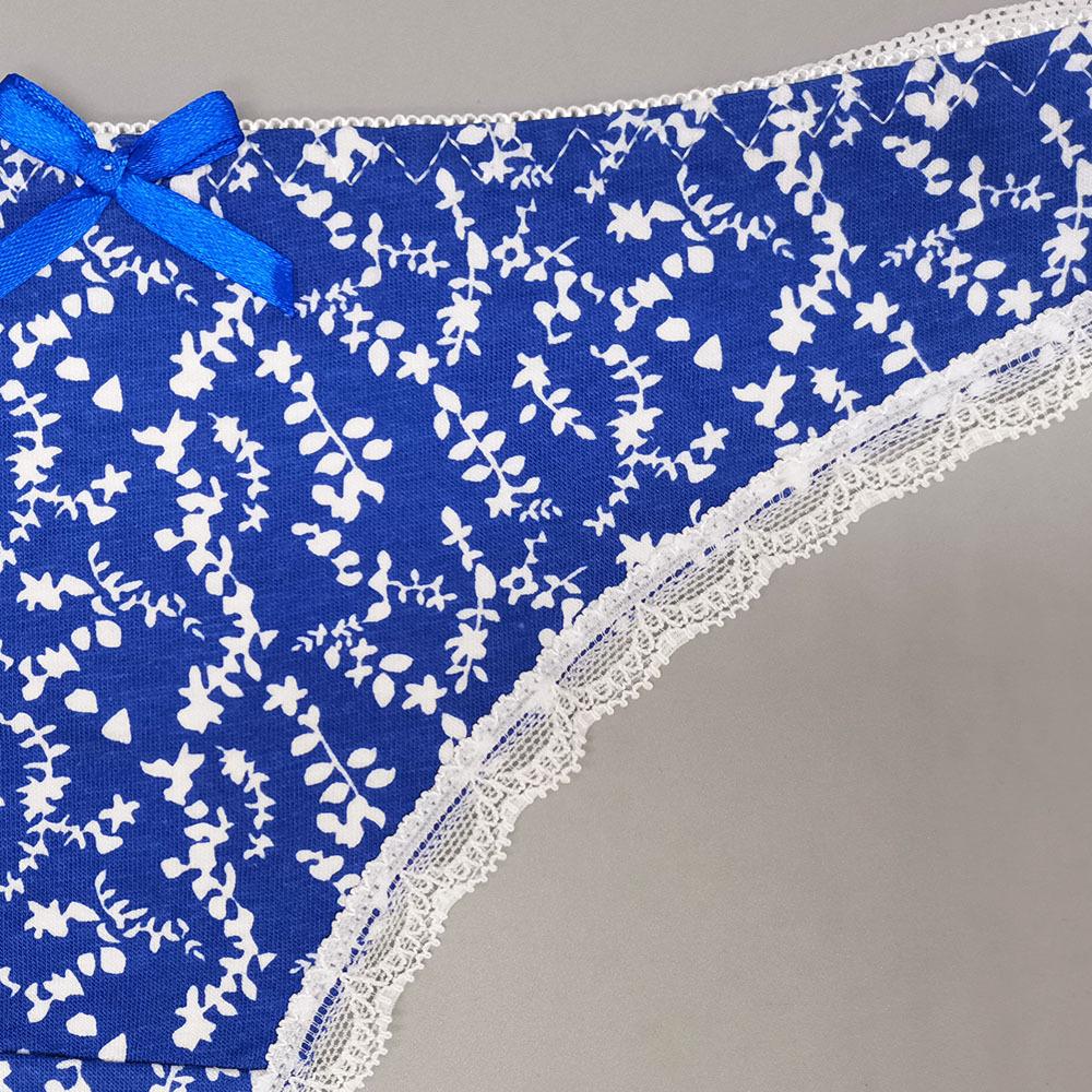 G-String for Women Cotton Panties Sexy Ladies Thong Floral Print Underwear Kawaii Briefs  6 pcs/Lot