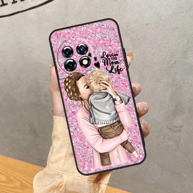 Baby Mom Girl Case For OnePlus 8 9 10 Pro 15 13 12 11 13T 13R 12R 10T 8T Nord CE 5 2 3 4 Lite N20 N30 Cover