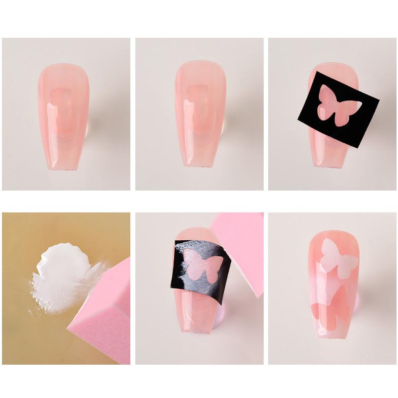 10Pcs Soft Sponges Gradient Nail Art Stamper Tools Color Fade Manicure Diy Creative Nail Accessories Nail Art Sponge