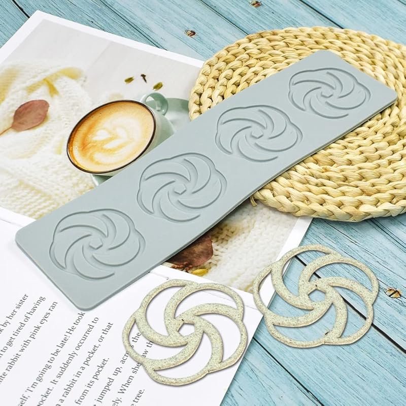 Форма с геометрическим узором, 3D полая спиральная форма, силиконовая форма для мастики, свечей для украшения тортов, кексов, продуктов питания (F_12x3.28x0.08дюйм)