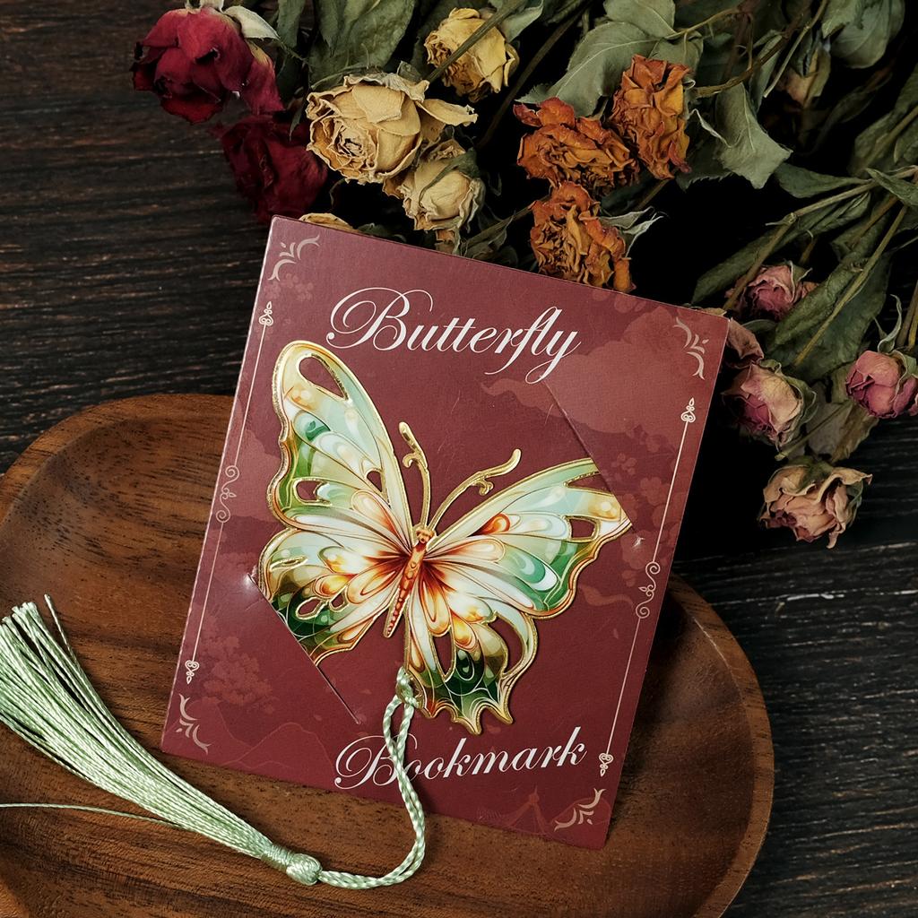 Серия Beautiful Butterfly Высококачественная полая металлическая закладка для чтения Essential Metal Bookmark