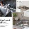 Stainless Steel Sink Hole Cover Black Silver Sink Tap Hole Cap Faucet Hole Cover
