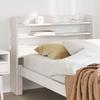 VidaXL Headboard with Shelves White 90 Cm Solid Pine Wood, Wooden Headboard, Headboard with Storage, Headboard 850963