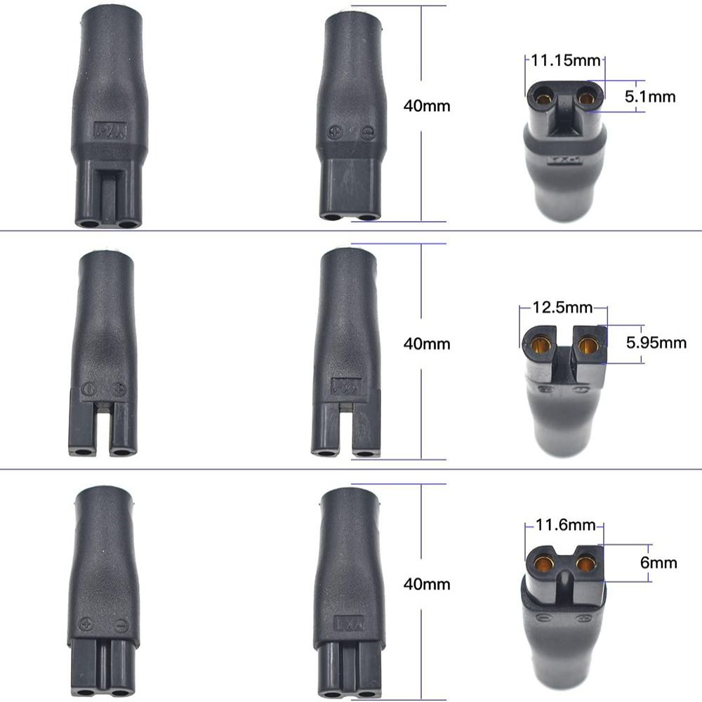 8 шт./набор Двойное отверстие/Одинарный слот Машинка для стрижки волос DC Преобразователь Блок питания Интерфейс преобразования Вилка