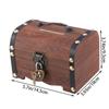 1Pcs Wooden With Lock Decorative Home Decor Money Saving Box Treasure Box Storage Box Coin Boxes
