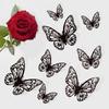 24pcs Butterfly Decorative Wall Stickers Beautiful 3D Butterfly Wall Stickers Detachable DIY Home Decoration Art Decorative