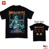 В тренде 1990 Megadeth Rust in Peace Тур Черная Футболка Двусторонняя Футболка Унисекс Футболка