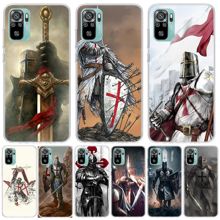 Knights Templar Crusades For Xiaomi Poco X7 X6 X5 X4 Nfc F6 F5 Pro Phone Case F4 Gt F3 M5S M5 M4 M3 X7Pro Fundas Cover Coque X6