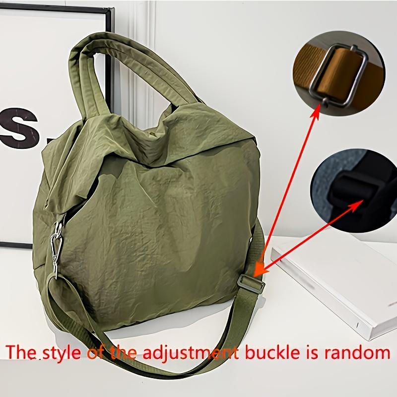 Женская стильная повседневная нейлоновая сумка через плечо большой вместимости, легкая сумка кроссбоди для покупок и путешествий.