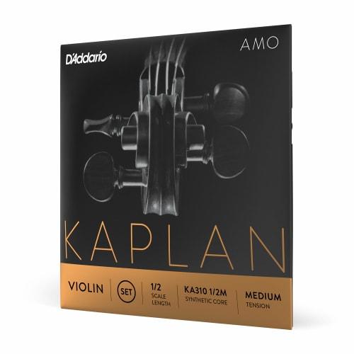 D'Addario Kaplan Amo Violin Strings, KA310, 1/2 Meter, Medium Tension Set