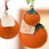 Мягкий кожаный подвес для сумки Забавный дизайн Креативный брелок Персиковый брелок Аксессуары