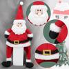 Рождественская шапка Санты Yousheng, плюшевая 3D-шапка Санта-Клауса, новогодняя вечеринка, головной убор, аксессуар для взрослых женщин и мужчин