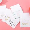 Best Wishes Package Inserts Happy Birthday Thanks Card Happy New Year Christmas Greeting Card
