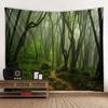 Гобелен «Солнечный лес» для украшения офиса, гостиной, настенный гобелен для дома