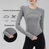 Women's 2024 Autumn/Winter Yoga & Fitness Apparel: Long-Sleeve Training Tops and Tights
