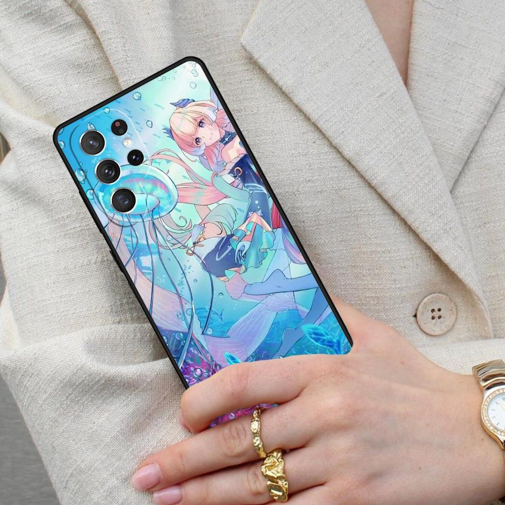 Fashion Genshin Impact Sangonomiya Kokomi Cell Phone Case for Samsung Galaxy S26 Ultra S25 S24 S23 S22 S21 S20 Note10 Cover