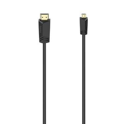 Hama Германия Штекер Штекер 2 м Высокоскоростной кабель HDMI™, Тип A - Тип D (Микро), Эзернет,