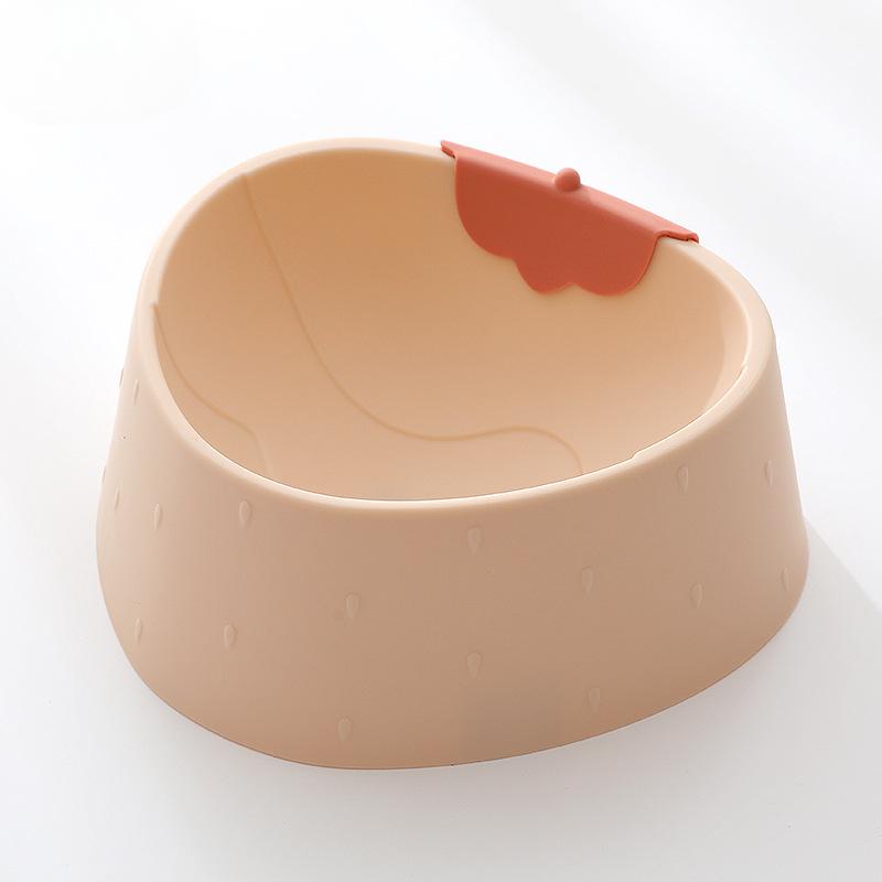 Пластиковая миска для домашних животных с рисунком ананаса и клубники, миска для домашних животных с защитой от ветра и столкновений, миска для кошек, большая емкость для собак