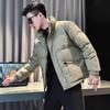 Winter Trendy Brand Down Jacket Men's Casual Ruffian Handsome Stand-up Collar Thickened Short Top Jacket