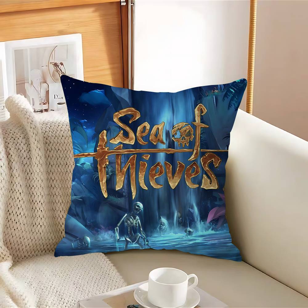 S-SeaS Of T-Thieves Наволочка со логотипом, съемная, моющаяся, чехол для подушки – мягкий лен для любого сезона