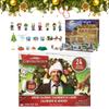 2025 Новый 24-дневный рождественский календарь рождественских каникул Адвент-календарь Рождественский национальный пасквиль Адвент-календарь Обратный отсчет Подарок Рождественский декор