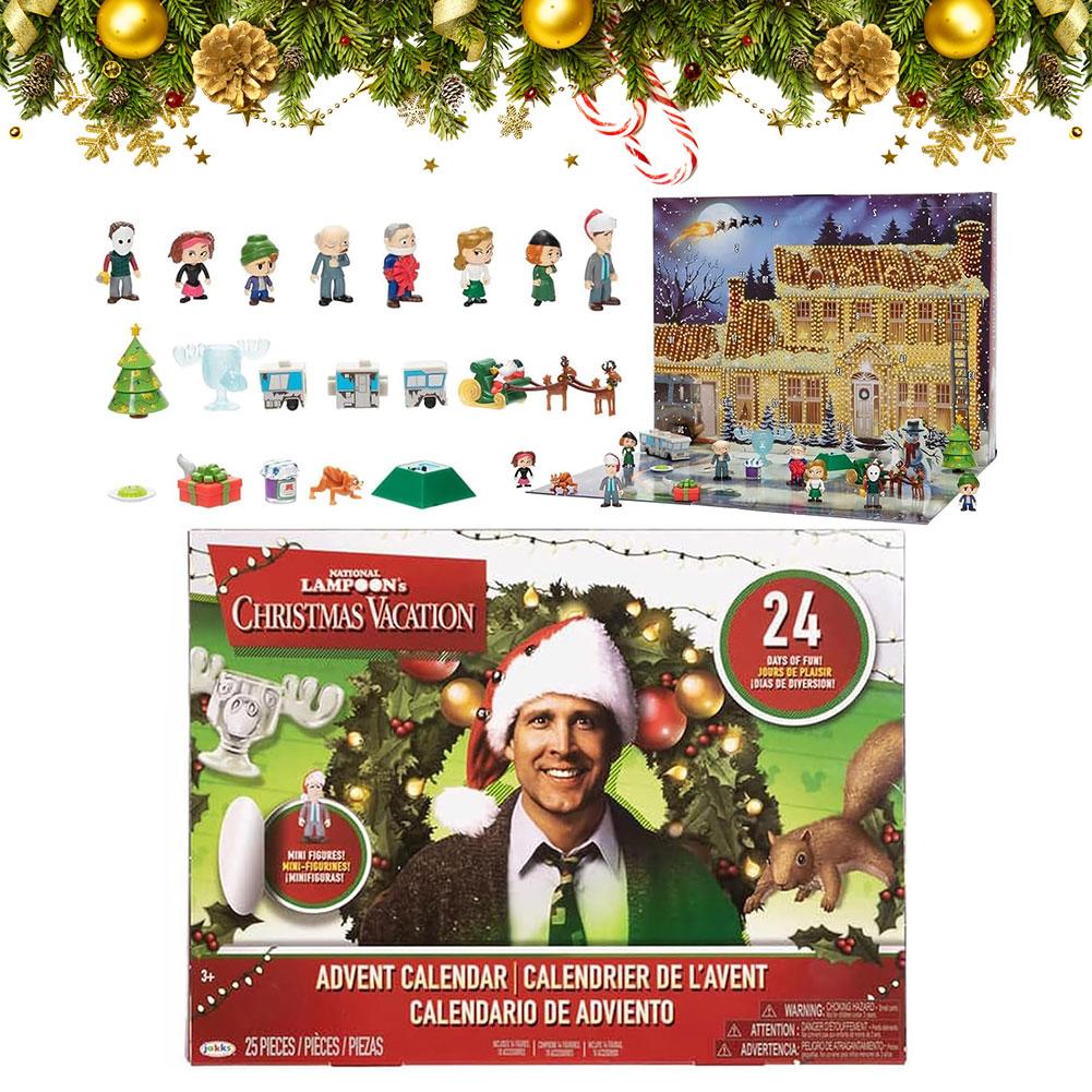 2025 Новый 24-дневный рождественский календарь рождественских каникул Адвент-календарь Рождественский национальный пасквиль Адвент-календарь Обратный отсчет Подарок Рождественский декор