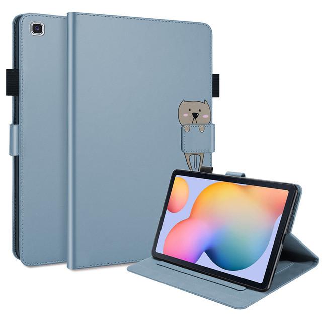 Чехол для планшета Coque Pour Samsung Dock Lite Cute Kawaii Cat Красноокрашенный чехол для планшета Pour Samsung Galaxy Tab Dock Lite Sm-p610 P615 Магнитный чехол