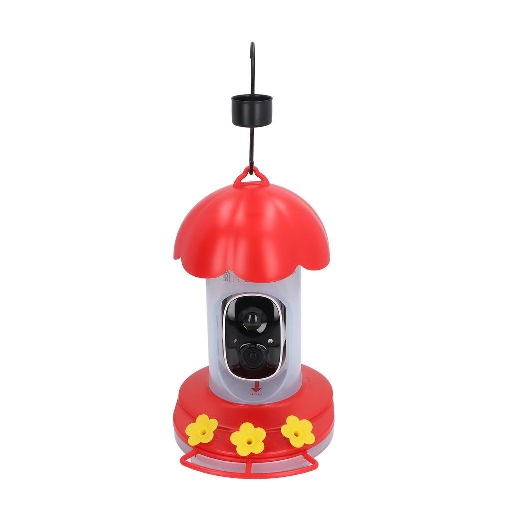 Smart Bird Feeder with 1080P Night Vision AI Camera 2L Capacity IP65 Waterproof Bird Watching