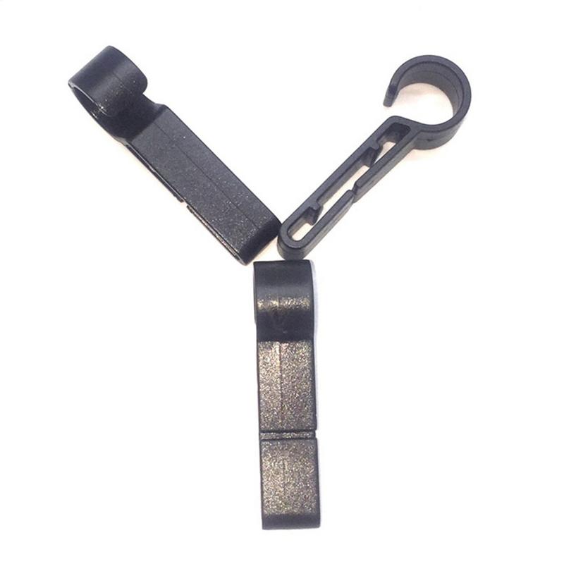 10 шт. Пластиковые зажимы для шлема, крепления, зажимы для налобного фонаря, черный набор, нескользящий крючок для налобного фонаря