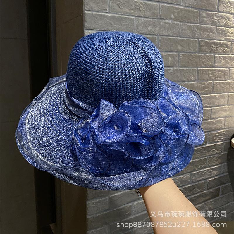 Eugen yarn fashionable new fisherman hat children's French leisure sunshade sun protection hat outdoor leisure beach hat