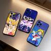Мультяшный чехол для телефона I-Sailor M-Moon для iPhone 17, 16, 15, 14, 13, 12 Plus, Max, Мягкий силиконовый, Черный