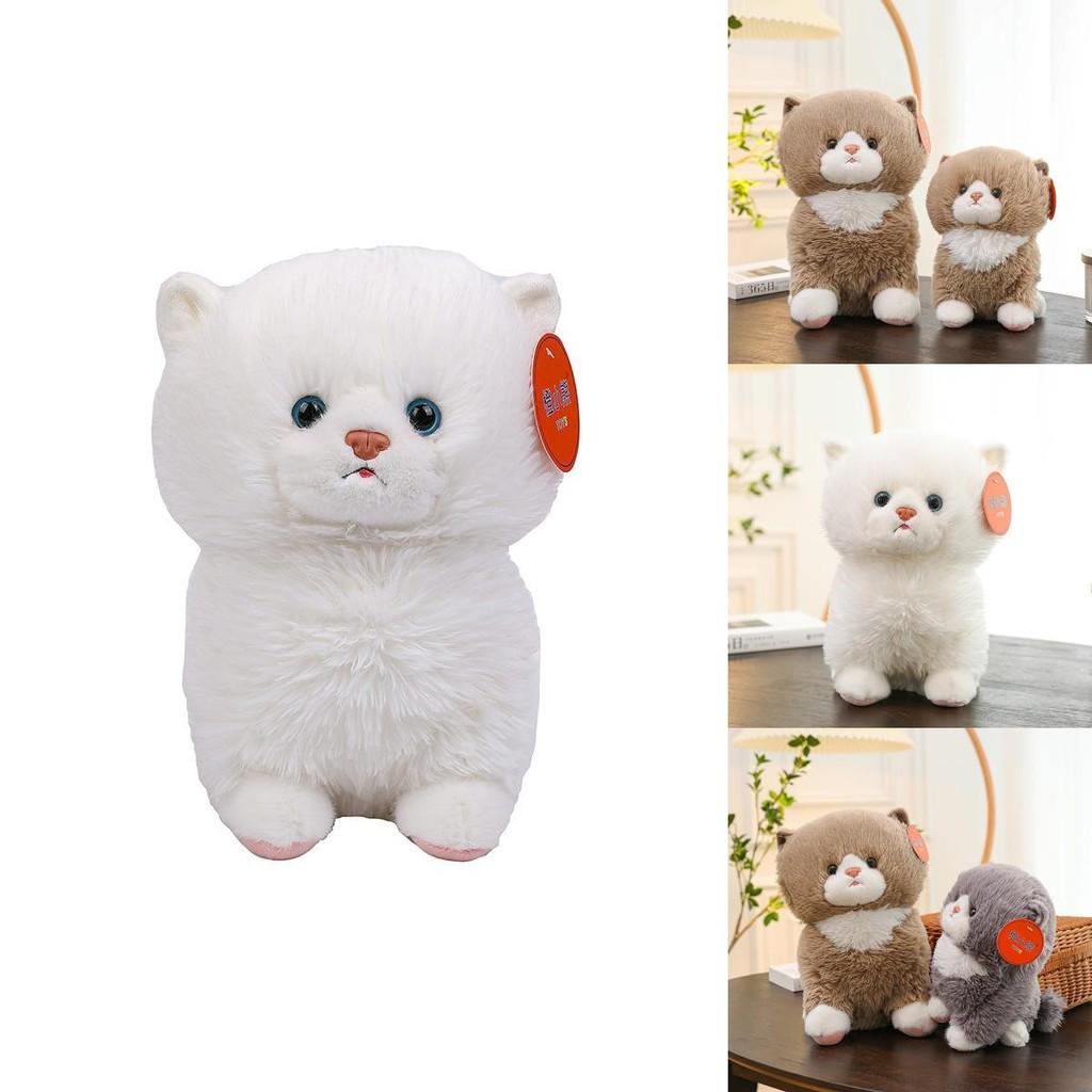Adorable Plush Budou Cat Stuffed Doll Soft Cat Cuddly Toy Perfect Gift For Girls