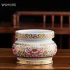 Buddhism Ceramics Water Supply Cup Traditional Ornaments Buddha Hall Offer Table Accessories Home Creativity Desktop Flower Vase